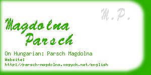 magdolna parsch business card